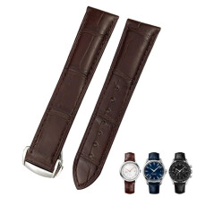 Cowhide Leather Watch Strap 20mm 21mm 22mm 19mm Alligator Leather Watch Strap for Omega De Ville Seamaster Specialities brown 21mm
