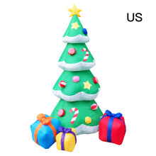 Árbol de Navidad inflable para exteriores, decoración de jardín con luz LED, ideal para fiestas navideñas. Decoraciones inflables para césped y