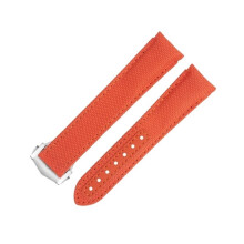 Omega watchband for AT150 Seamaster 300 with curved end, 20 mm, orange