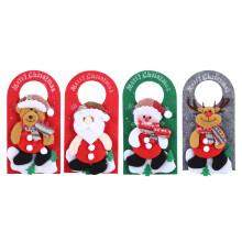 Adventskalender dørhengende kreativ nedtellingspynt til juledørdekor med fint kunstnerisk preg og slitesterkt stoffmateriale egnet for H