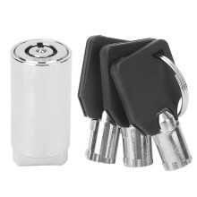 Cerradura tubular para máquinas expendedoras con ranura para llave, solución antirrobo con construcción de aleación de zinc, alta seguridad para