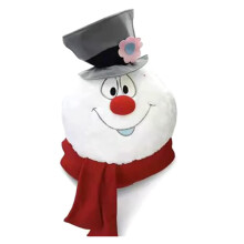 Peluche navideño de muñeco de nieve, hecho a mano, de algodón, inspirado en un termómetro para refrigerador, juguete para bebés y niños