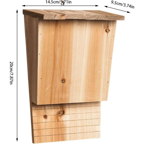 Bat Boxes Outdoor Weatherproof Fly Control For Garden Nesting Tree Mounted Backyard Use 2