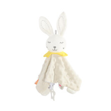 Baby Comforter Blanket with Bear Dog Rabbit Head for Babies 0 Months (Beige)