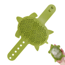 Cat Self Scratcher, Silicone Massage Strap, Waterproof Shedding Trimmer for Home Use