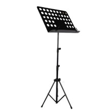 Music Stand, ThreeTier Adjustable Height, Concert Performance, Black