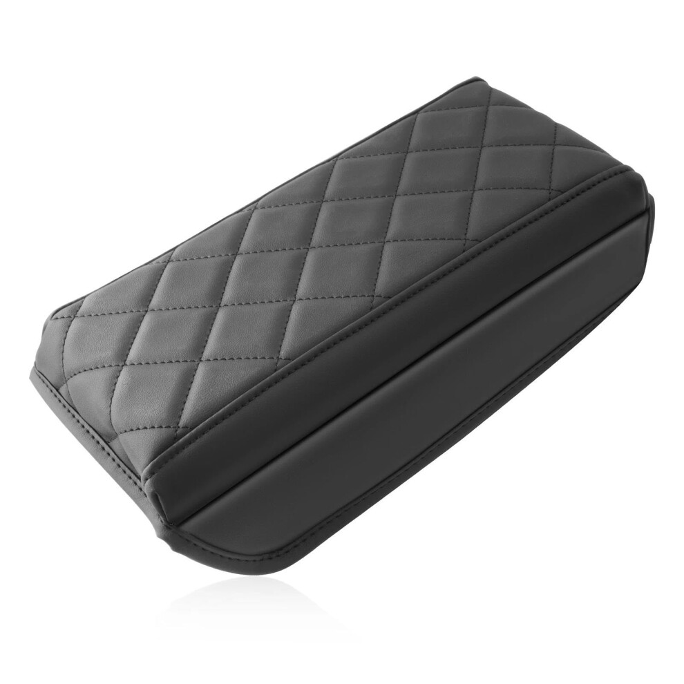 Car Armrest Cover Pu Leather Nonslip Center Console Pad For Dacia Duster 2024 2025 Black 9001264450496