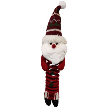 Enfeites de gnomo de pelúcia duráveis para árvores de Natal, ornamento de flanela feito à mão com estrutura de mola interna, decoração