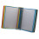Wallmounted flip chart system with 10 doublesided panels, folder, file holder 1