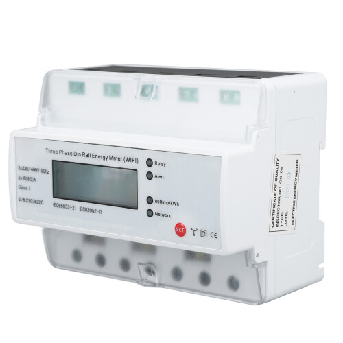 Ψηφιακός ηλεκτρικός μετρητής ενέργειας Meter3Phase4Wire επίδειξης LCD υψηλής ακρίβειας 2