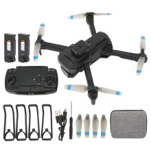 FPV-drone med 4K HD-kamera, WiFi-aktivert quadcopter med optisk flytposisjonering, sammenleggbar drone med rask respons, bevegelseskontroll og