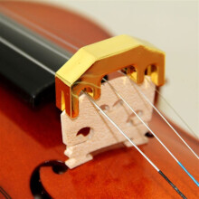 Yellow Chrome Violin Practice Mute Almost Silent Practice Mute for Violin Viola