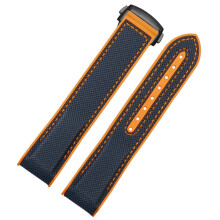Watch Strap for Omega Seamaster 300 Ocean Watch Strap Nylon Rubber 20mm 22mm Buckle Tool Silicone Strap Blue, Orange, Black 21mm