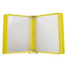 Wall Display System A3 Paper Folder 10 Pages Wall Hanging Flip Book Yellow