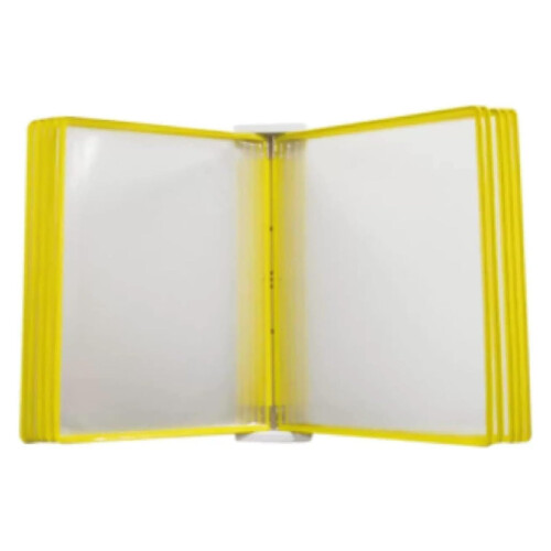 Wall Display System A3 Paper Folder 10 Pages Wall Hanging Flip Book Yellow
