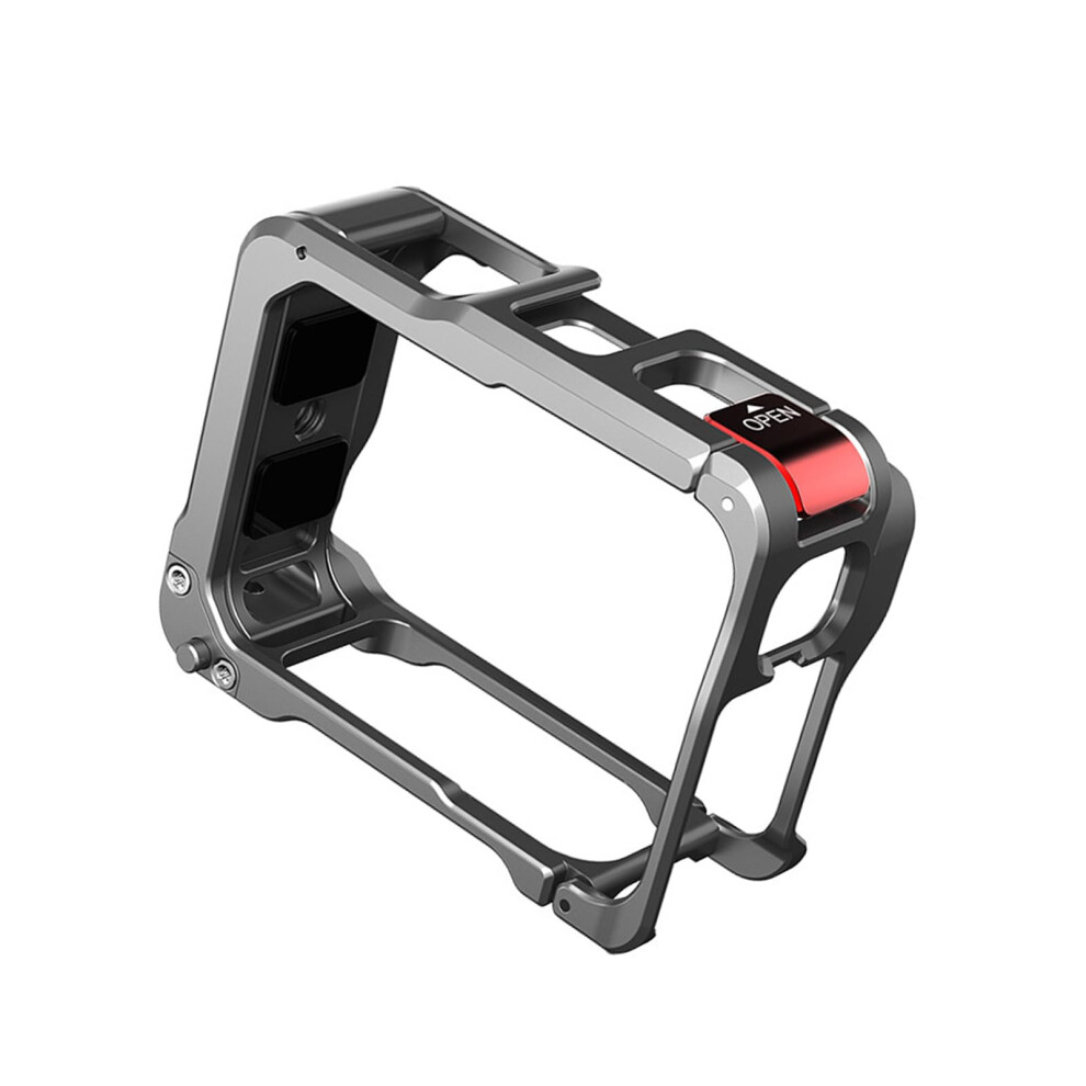 Metal Camera Cage With Cold Shoe Interfaces And Ergonomic Grip Slots For 2 Camera Housing Sleeves 9323874544366