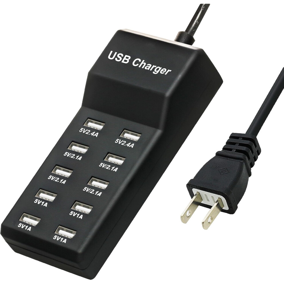 Multiport Charger Hub With 50W Output, Usb Charging Station Utilizing Automatic Detect Technology And Wide Compatibility, Advanced Charging Technology 9454554539638