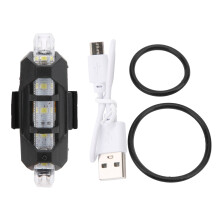 Lampă LED pentru biciclete, iluminare puternică și evidentă, intermitentă, lumină de siguranță pentru biciclete, lumini spate pentru