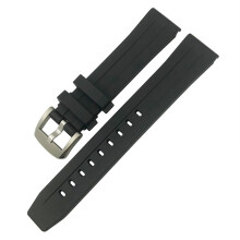 Tissot 1853 Seastar T120 / T114 Series Dedicated Watch Strap Sport Diver Style, Two-Tone Black & Blue, Soft Silicone Material (21mm)