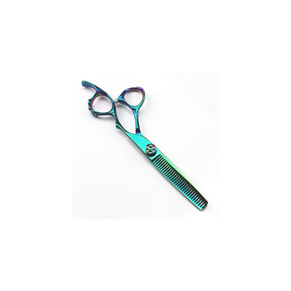 Green Hair Cutting Scissors, 6 Inch 440C Cut Hairdressing Salon Scissors Cutting Hairdressing Scissors Hairdressing Scissors