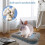 Cooling Bed for Cats, Cooling Pad as Sleeping Mat for Small and MediumSized Animals, Blue M 3