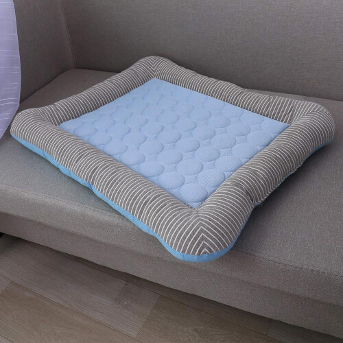 Cooling Bed for Cats, Cooling Pad as Sleeping Mat for Small and MediumSized Animals, Blue M 1