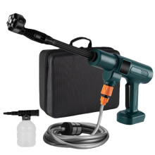Cordless Pressure Washer Portable 15 Bar Pressure Cleaner 6In1 Nozzle And 2600mAh Battery Green