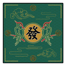 Mahjong Mat 27.6 x 27.6 Inch AntiSlip Mahjong Table Mat, Reduced Table Cover for Poker, Domino, Board, and Tile Games