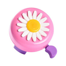 Sonnette de vélo pour enfants, sonnette à motif floral avec sonnerie claire et alerte sonore nette, facile à installer sur le guidon pour plus de