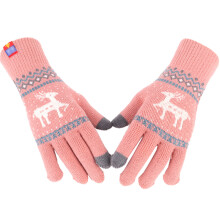 Weiche und bequeme Strickhandschuhe für kalte Klimazonen, strapazierfähige Winterhandschuhe halten warm, Touchscreen-kompatibel für winterliche