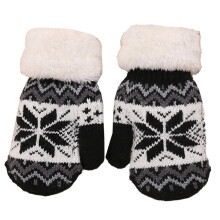 Niedliche Winterhandschuhe für Kinder, flauschige Strickhandschuhe mit weichem Innenfutter und flexibler Passform, weiche und warme