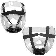 2 Pcs Clear Face Guard, Face Shield Portable Detachable Taekwondo Protection Gear for Sports Karate Martial Arts Face Shield Nose Protector