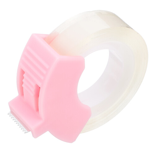 Distributeur Ruban Adhésif Plastique Rose Design Élégant 1