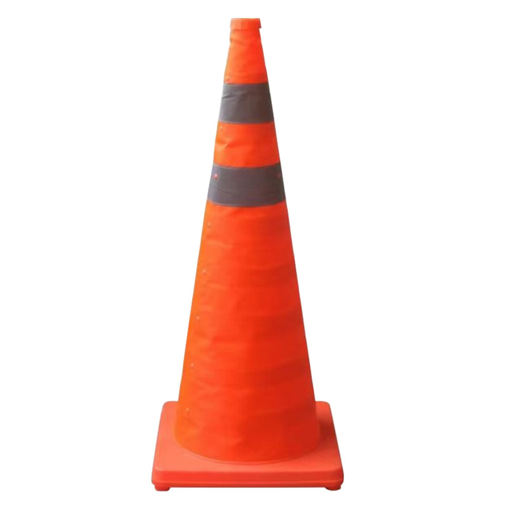 Safety Cones Foldable 60Cm Waterproof Plastic Construction Cones For Kids Soccer Practice Playground Road Parking School 9119770293879