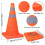 Traffic Cones Foldable 70cm, Waterproof, Safety Construction, Soccer Practice 5