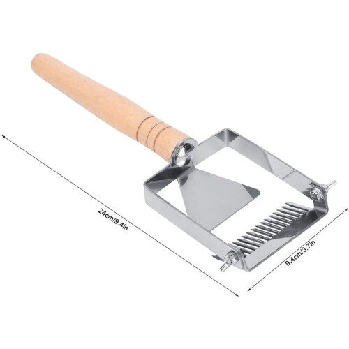 Adjustable Stainless Steel Hive Scraper, Beekeeping Uncapping Fork Equipment for Efficient Honey Harvesting 1