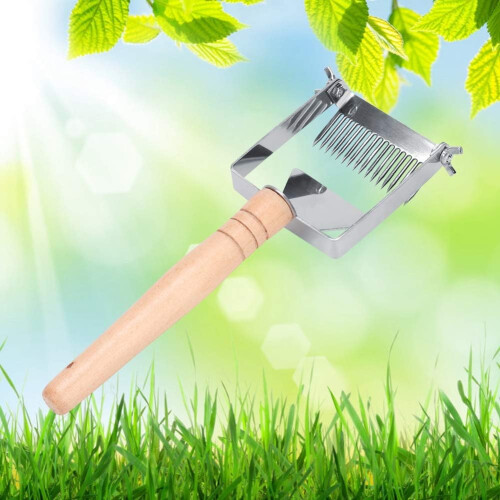 Adjustable Stainless Steel Hive Scraper, Beekeeping Uncapping Fork Equipment for Efficient Honey Harvesting 2