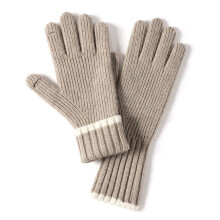 Guanti per touchscreen per uso quotidiano, guanti a mezze dita in misto cashmere, palmo antiscivolo per una migliore presa, guanti caldi con fodera