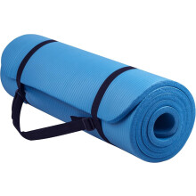 Tappetino da yoga con schiuma NBR per un comfort impareggiabile, tappetino fitness multiuso con superficie antiscivolo su entrambi i lati, resistente