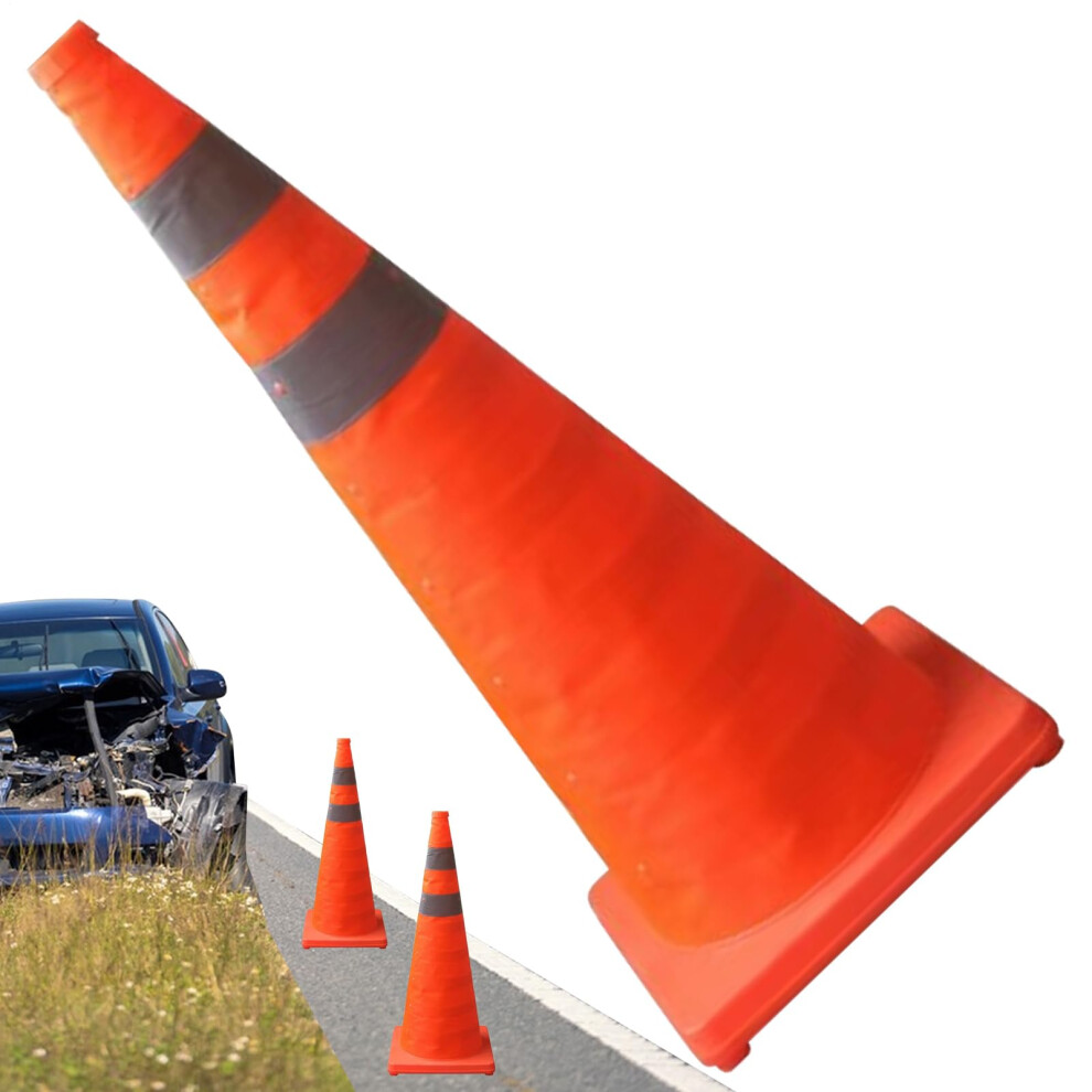 Safety Cones Foldable 60Cm Orange Road Safety Cones For Street School Driveway Industrial Soccer Practice Parking 9119770293763