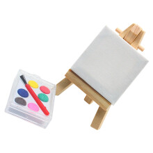 1Set Mini Schildersezel Van Hout En Plastic Voor Mini Huis Decoratie