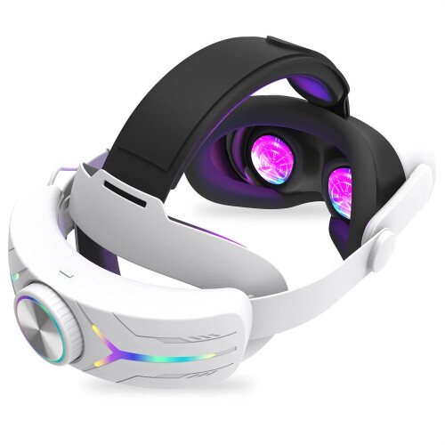 VR Headset For Meta Quest 3S Console Game with 12000mAh Large Battery Head Strap