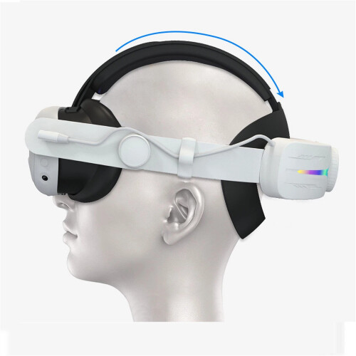 VR Headset For Meta Quest 3S Console Game with 12000mAh Large Battery Head Strap 2