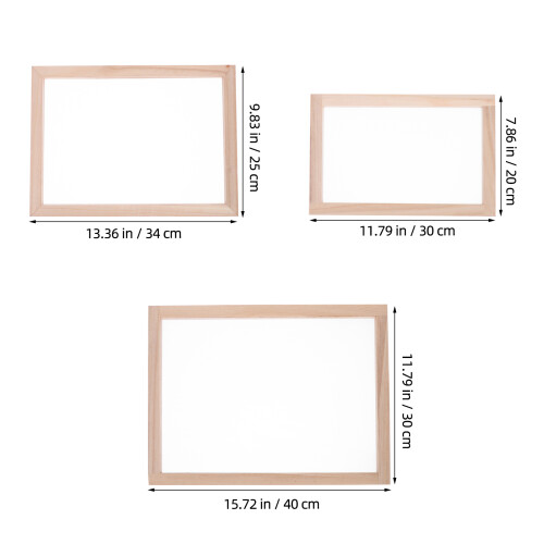 3pcs Paper Making Sieve Paper Pulp Screen Deckle Frame 1