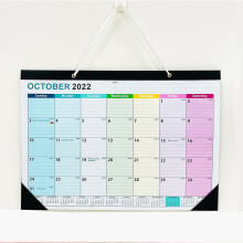 Calendario da scrivania di grandi dimensioni con opzione di montaggio a parete per ufficio, scuola e casa, pianificazione a lungo termine, design