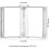 Wall Display System 10 Double Sided Panel Displays Wall Mounted Folder Holder for A4/Letter Format Page Displaying Menus Catalogues Reports etc White 3