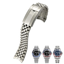Rolex Strap GMT Master II Watch Bracelet Jubilee with Oyster Clasp 316L Solid Stainless Steel Bracelets 316L silver 20mm GMT II
