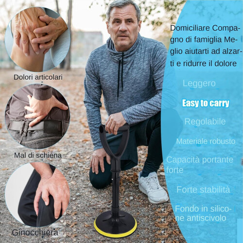 PERMANENT Mobility Assistant Device Adjustable Support Frame  Lifting Assist Tool with 5 Height Levels, Sit to Stand Hel 1