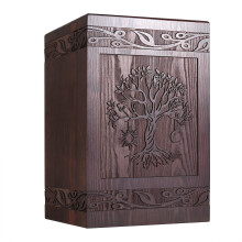 Wooden Tree of Life Urns Box for Ashes Men Women Child, Pets Cat Dog Urn