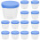 20Pcs Plastic Urine Cups With Screw Caps For Sample Collection 11